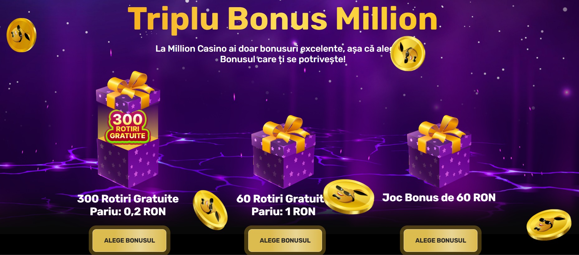 million bonus fara depunere